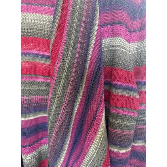 Ralph Lauren Womens Linen Knit Striped Open Cardigan Size S Western Preppy Aztec - Picture 3 of 14